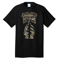 Us Special Forces Sf Ranger Tab Multicam Camo Tall T-Shirt