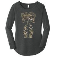 Us Special Forces Sf Ranger Tab Multicam Camo Women's Perfect Tri Tunic Long Sleeve Shirt