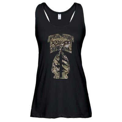 Us Special Forces Sf Ranger Tab Multicam Camo Ladies Essential Flowy Tank