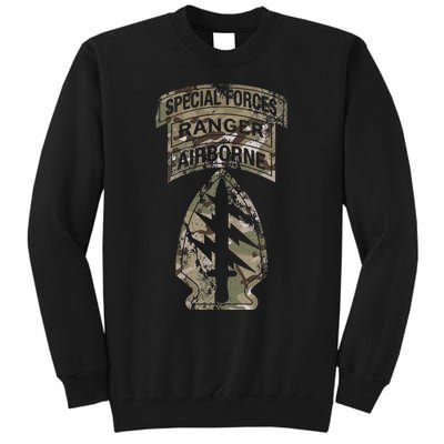 Us Special Forces Sf Ranger Tab Multicam Camo Tall Sweatshirt