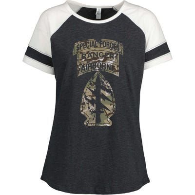 Us Special Forces Sf Ranger Tab Multicam Camo Enza Ladies Jersey Colorblock Tee