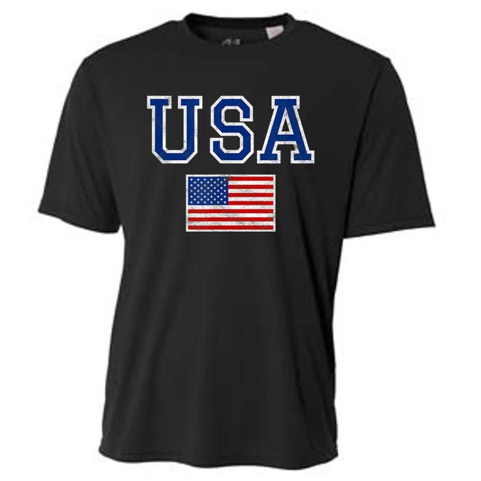 United States Flag & Patriotism Usa Cooling Performance Crew T-Shirt