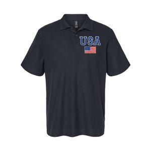 United States Flag & Patriotism Usa Softstyle Adult Sport Polo