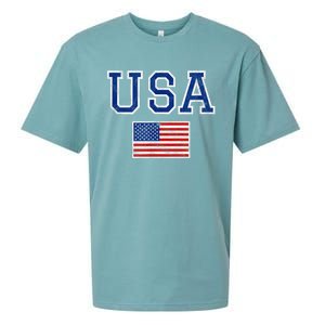 United States Flag & Patriotism Usa Sueded Cloud Jersey T-Shirt