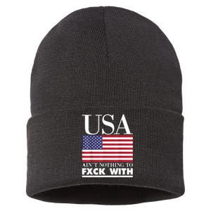 United States Flag Sustainable Knit Beanie