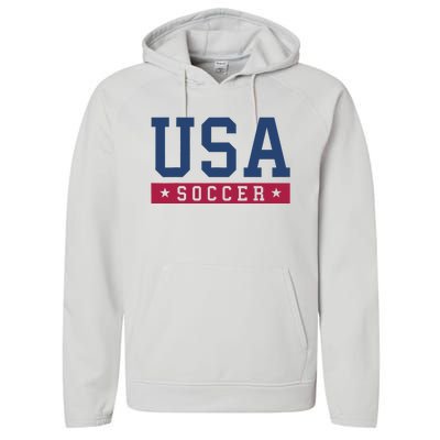 USA Soccer Fan Performance Fleece Hoodie