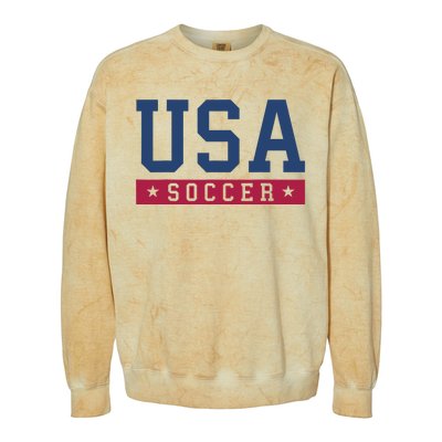 USA Soccer Fan Colorblast Crewneck Sweatshirt