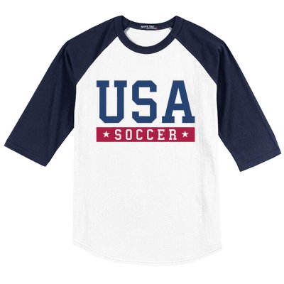 USA Soccer Fan Baseball Sleeve Shirt