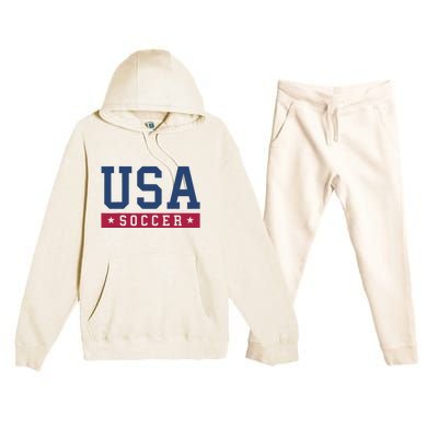 USA Soccer Fan Premium Hooded Sweatsuit Set