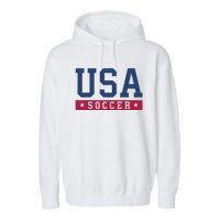 USA Soccer Fan Garment-Dyed Fleece Hoodie