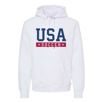 USA Soccer Fan Premium Hoodie