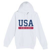 USA Soccer Fan Premium Pullover Hoodie