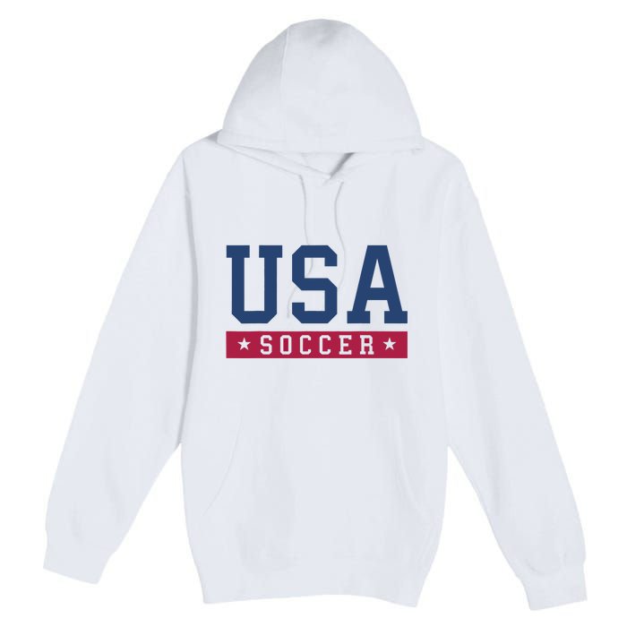 USA Soccer Fan Premium Pullover Hoodie