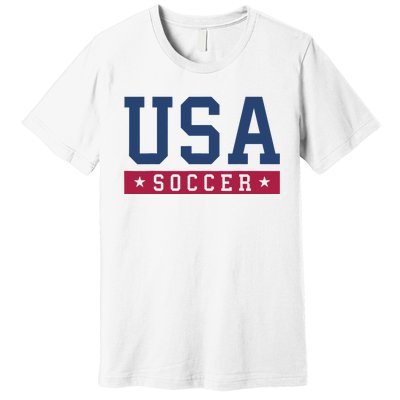 USA Soccer Fan Premium T-Shirt