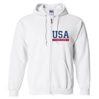 USA Soccer Fan Full Zip Hoodie