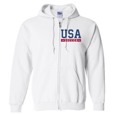 USA Soccer Fan Full Zip Hoodie