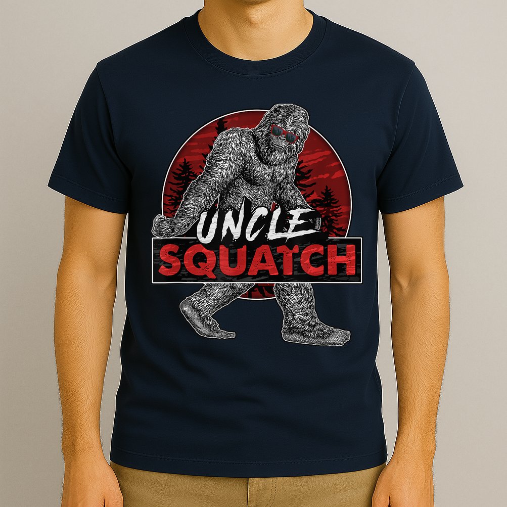  Uncle Squatch - Funny, Cool Bigfoot Sasquatch Uncle T-Shirt