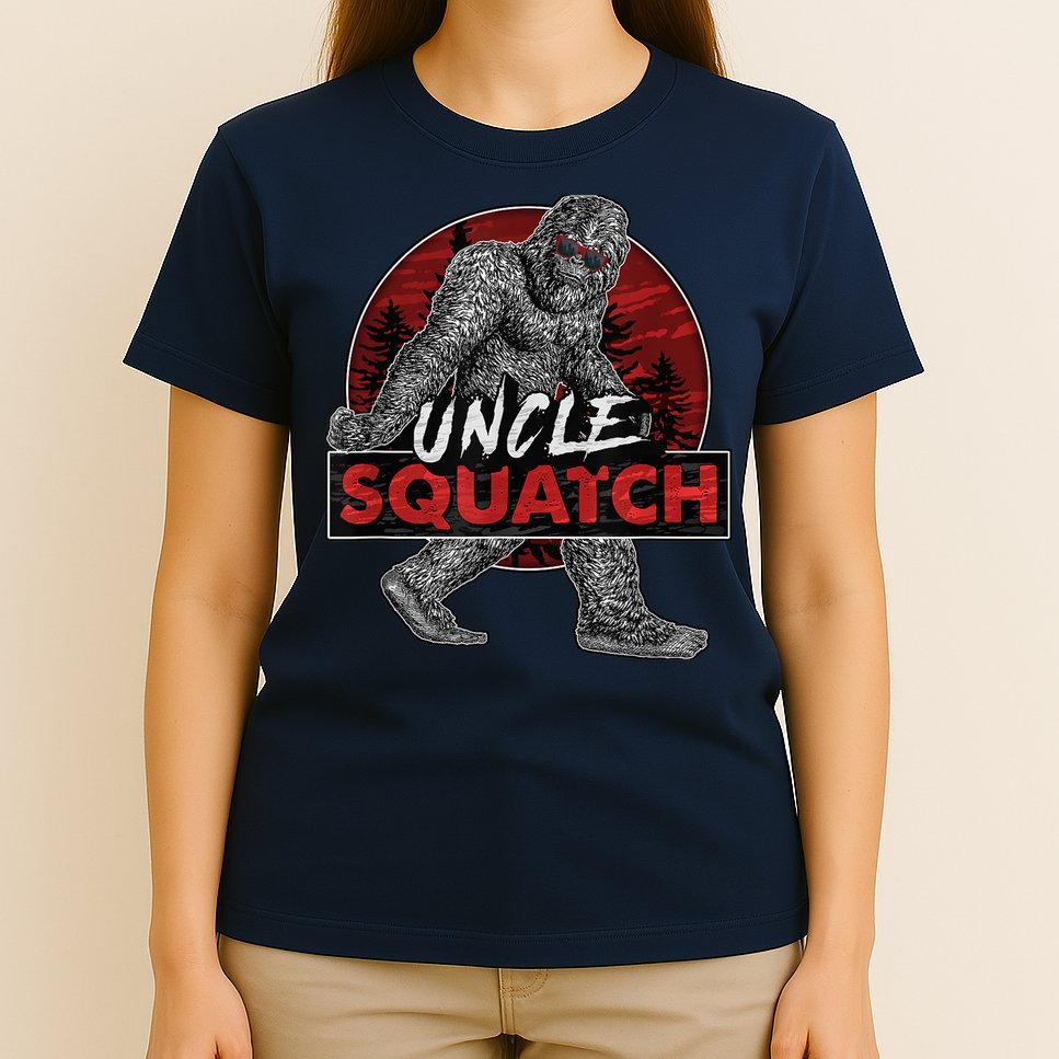  Uncle Squatch - Funny, Cool Bigfoot Sasquatch Uncle T-Shirt