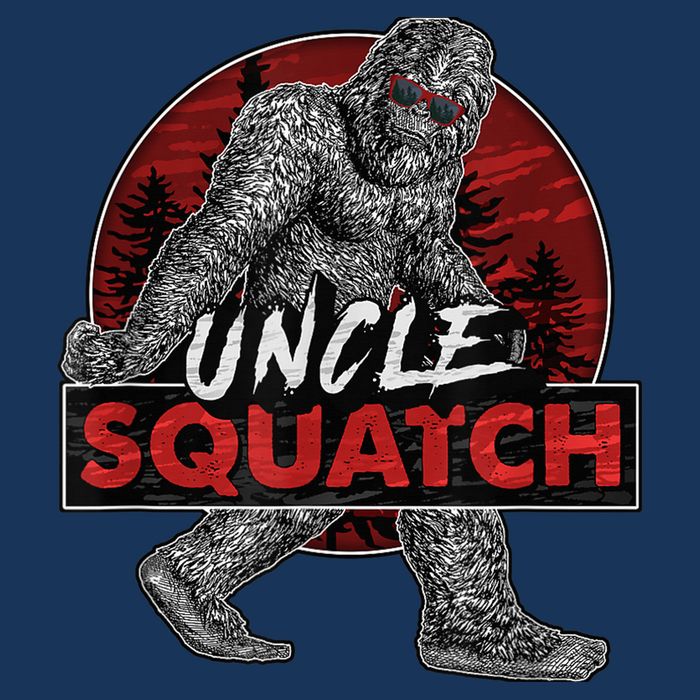  Uncle Squatch - Funny, Cool Bigfoot Sasquatch Uncle T-Shirt
