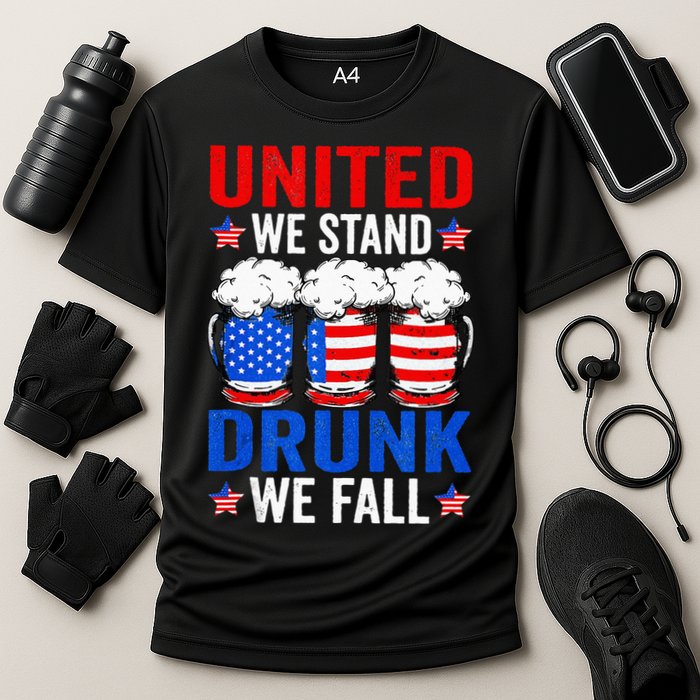 USA Sausage Funny 4th Of July Cooling Performance Crew T-Shirt