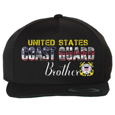 United States Flag American Coast Guard Brother Veteran Day Wool Snapback Cap