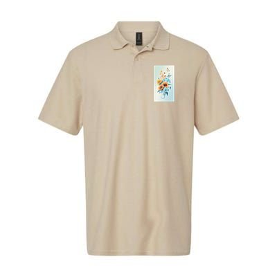 Ukraine Sunflower Floral Pattern Watercolor Art Polo