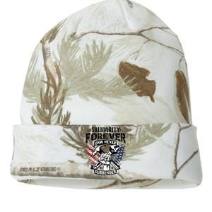 USA Solidarity Forever UAW Never Surrender UAW Union Strong Kati Licensed 12" Camo Beanie