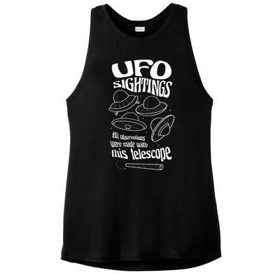 UFO Sightings Funny Ladies PosiCharge Tri-Blend Wicking Tank