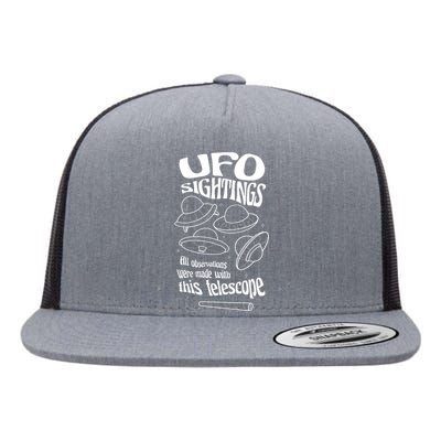 UFO Sightings Funny Flat Bill Trucker Hat