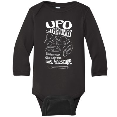 UFO Sightings Funny Baby Long Sleeve Bodysuit