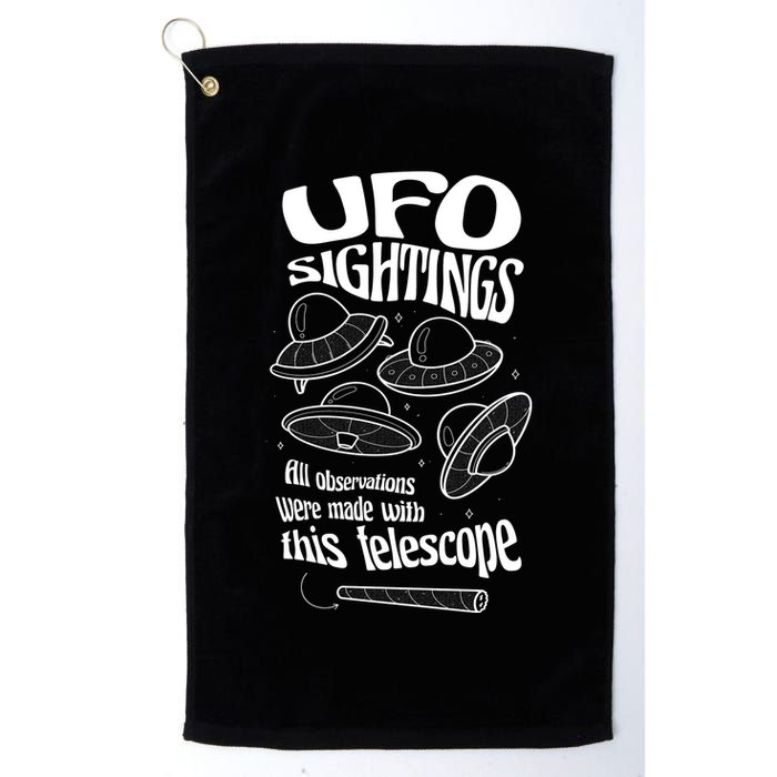 UFO Sightings Funny Golf Towel