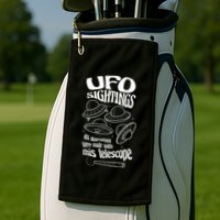 UFO Sightings Funny Golf Towel