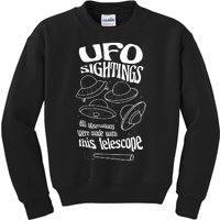 UFO Sightings Funny Kids Sweatshirt