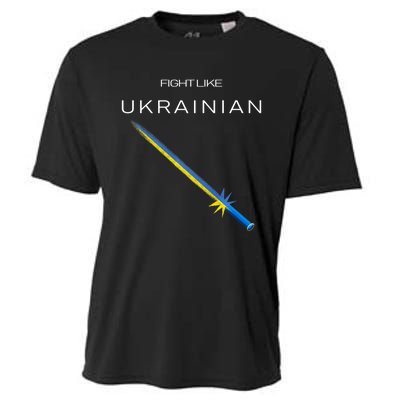 Ukrainian Sword Fight Like Ukrainian Fight Like Ukraine Cooling Performance Crew T-Shirt