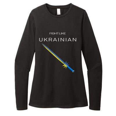 Ukrainian Sword Fight Like Ukrainian Fight Like Ukraine Womens CVC Long Sleeve Shirt