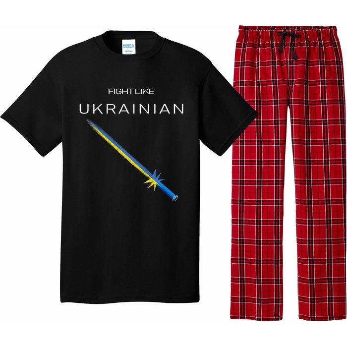 Ukrainian Sword Fight Like Ukrainian Fight Like Ukraine Pajama Set