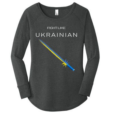 Ukrainian Sword Fight Like Ukrainian Fight Like Ukraine Women's Perfect Tri Tunic Long Sleeve Shirt