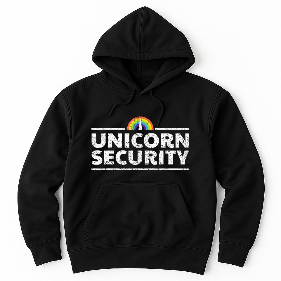 Unicorn Security Funny Cute Police Halloween Costume Hoodie
