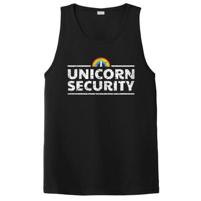 Unicorn Security Funny Cute Police Halloween Costume PosiCharge Competitor Tank