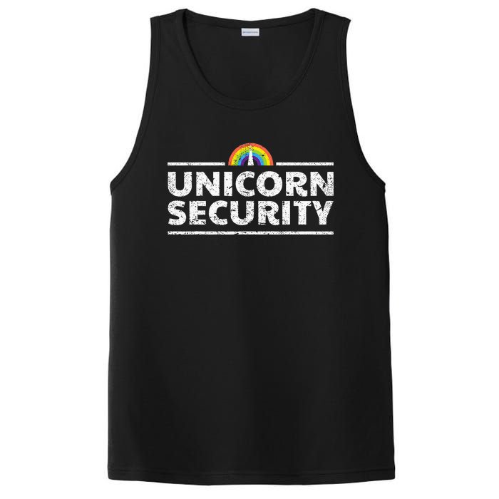 Unicorn Security Funny Cute Police Halloween Costume PosiCharge Competitor Tank