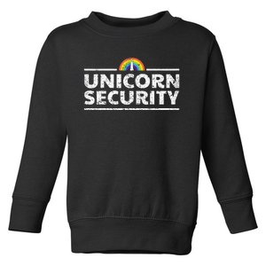 Unicorn Security Funny Cute Police Halloween Costume Toddler Sweatshirt