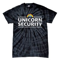 Unicorn Security Funny Cute Police Halloween Costume Tie-Dye T-Shirt