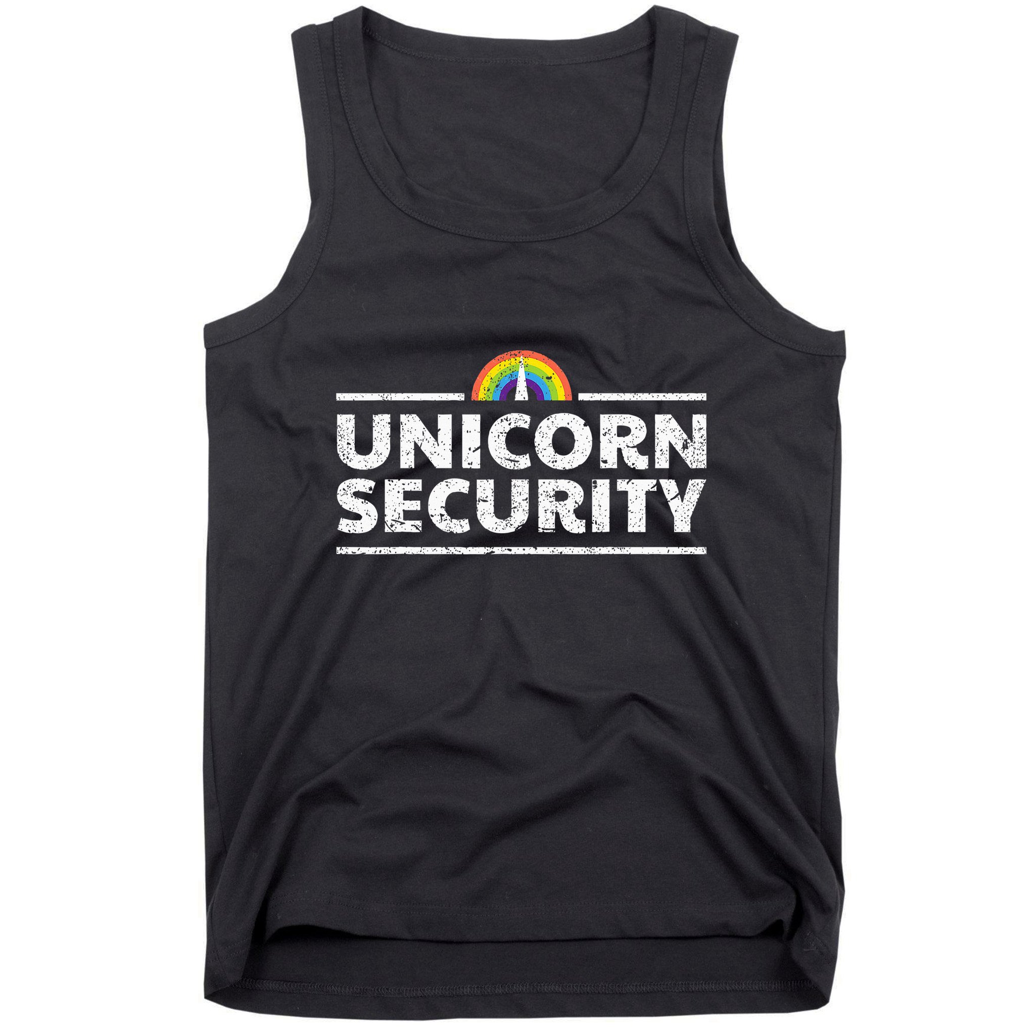 Unicorn Security Funny Cute Police Halloween Costume Tank Top