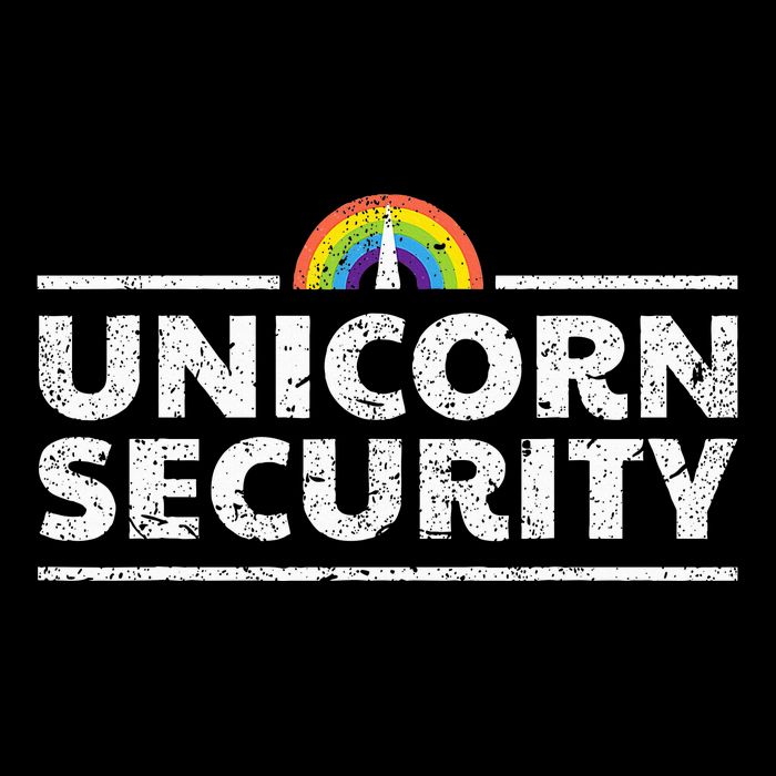 Unicorn Security Funny Cute Police Halloween Costume Kids T-Shirt