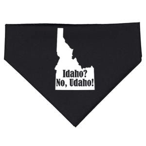 Udaho Shirts Funny Idaho No Udaho USA-Made Doggie Bandana