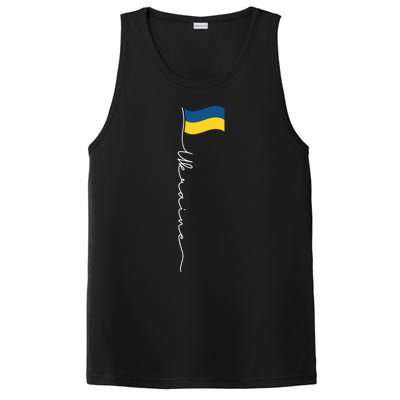 Ukraine Signature Flag Pole Meaningful Gift Patriotic Ukrainian Flag Funny Gift PosiCharge Competitor Tank