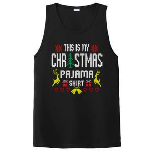 Ugly Sweater Funny This Is My Christmas Pajama Gift PosiCharge Competitor Tank