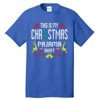 Ugly Sweater Funny This Is My Christmas Pajama Gift Tall T-Shirt