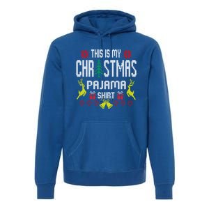 Ugly Sweater Funny This Is My Christmas Pajama Gift Premium Hoodie