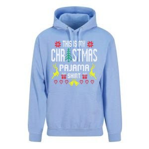 Ugly Sweater Funny This Is My Christmas Pajama Gift Unisex Surf Hoodie